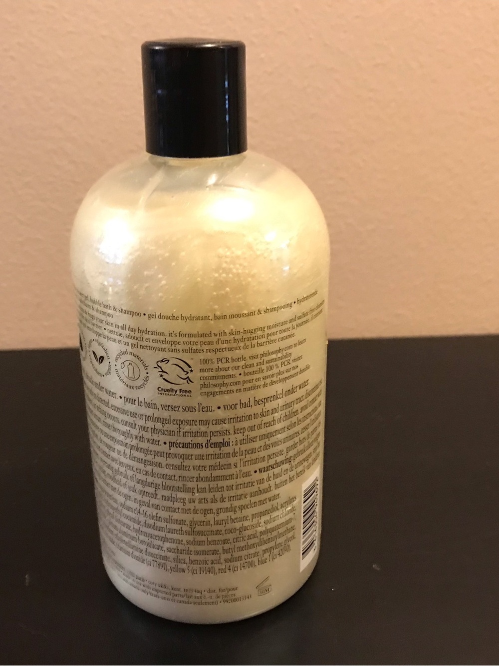 Philosophy White Pear Hydrating Shower Gel - Pearlized Cream & Black - Picture 2 of 2